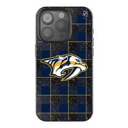 Keyscaper - NHL - Nashville Predators Plaid Bling iPhone Case - 15 - Black