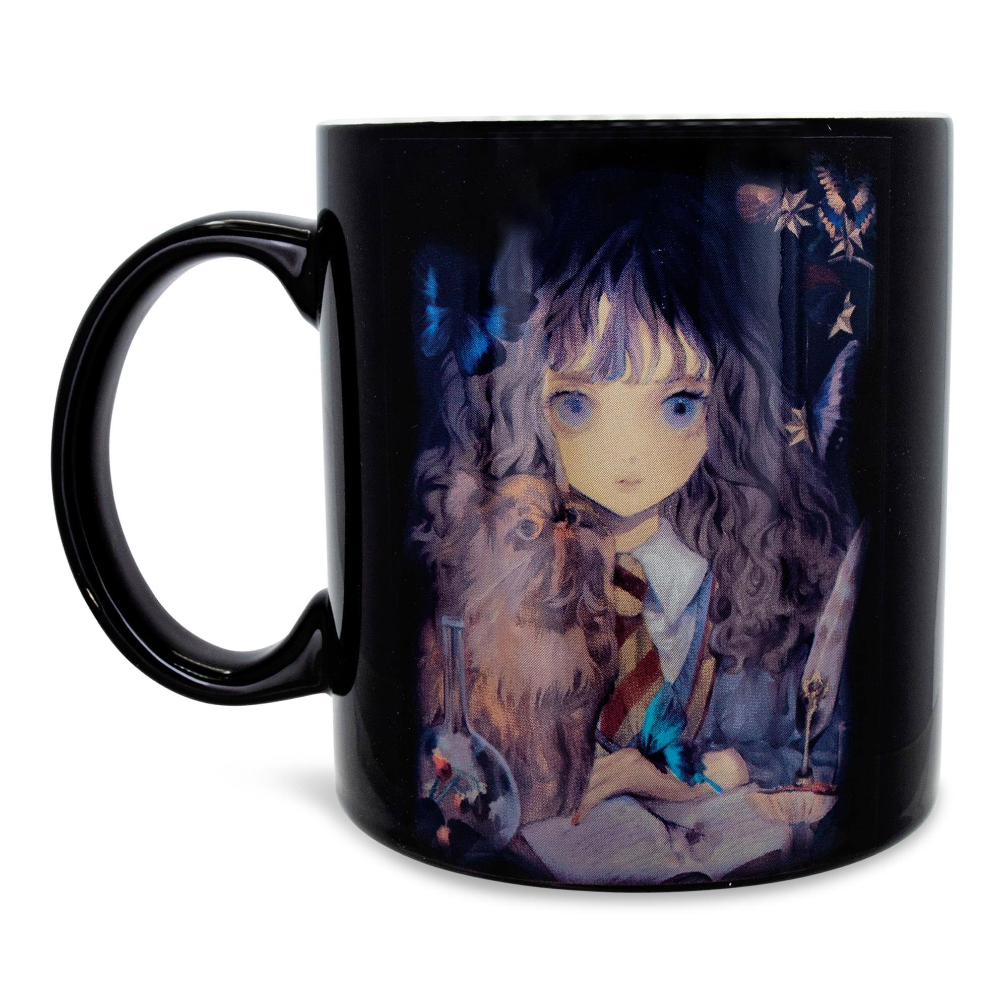 Alt View 1. Silver Buffalo - Harry Potter and Hermione Granger Anime-Style Ceramic Mug | Holds 20 Ounces - Black.