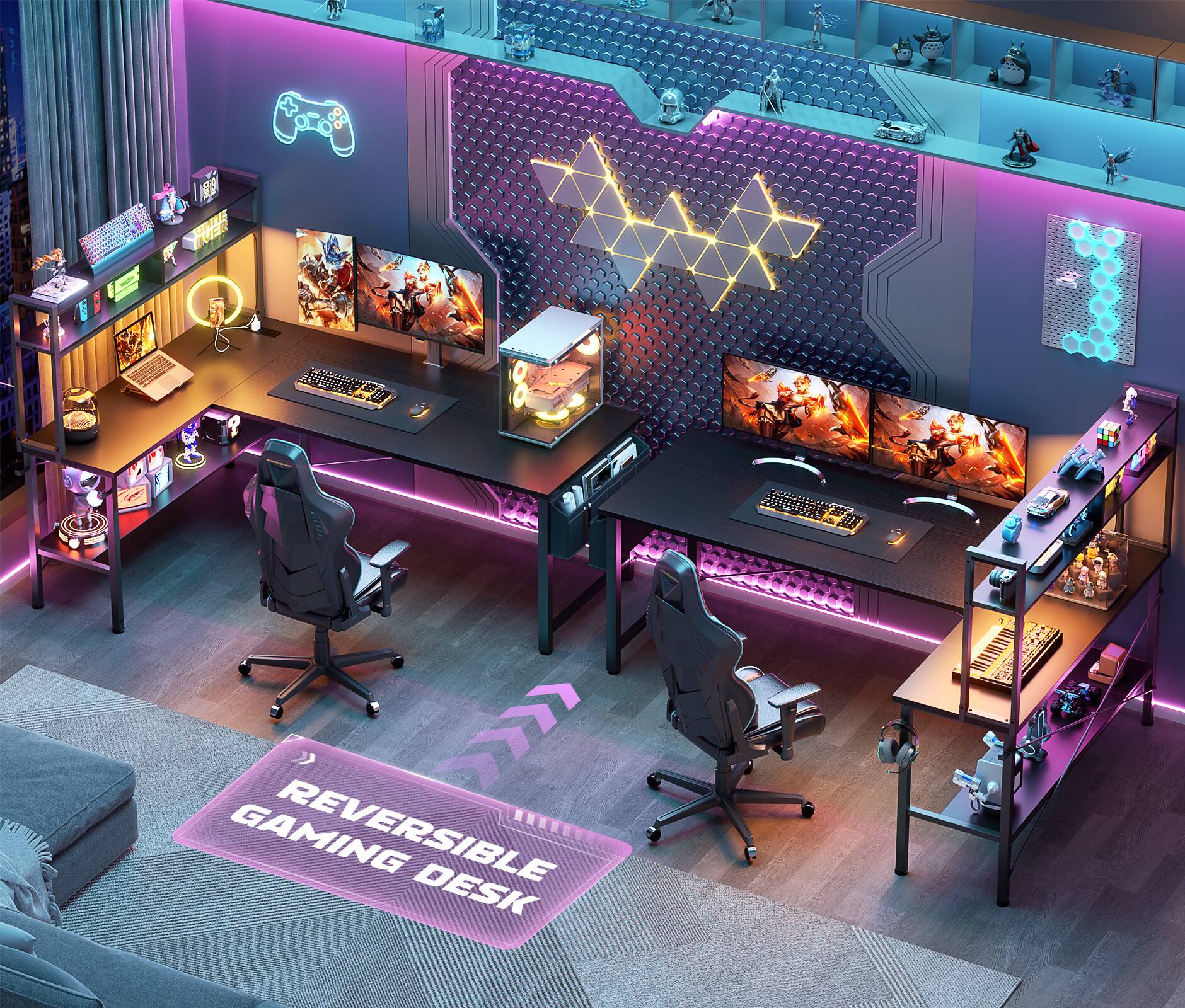 GIVER
0
>>> GAMING REVERSIBLE DESK
