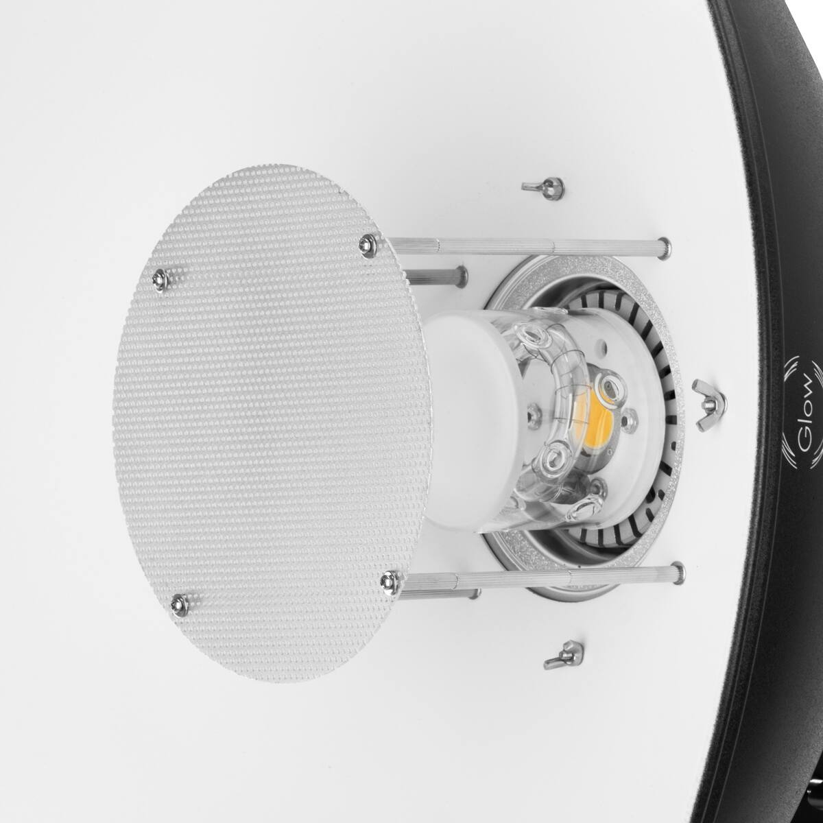 Alt View 6. Glow - Glow 20.5" White Softlight Beauty Dish Reflector With Bowens Mount Adapter.