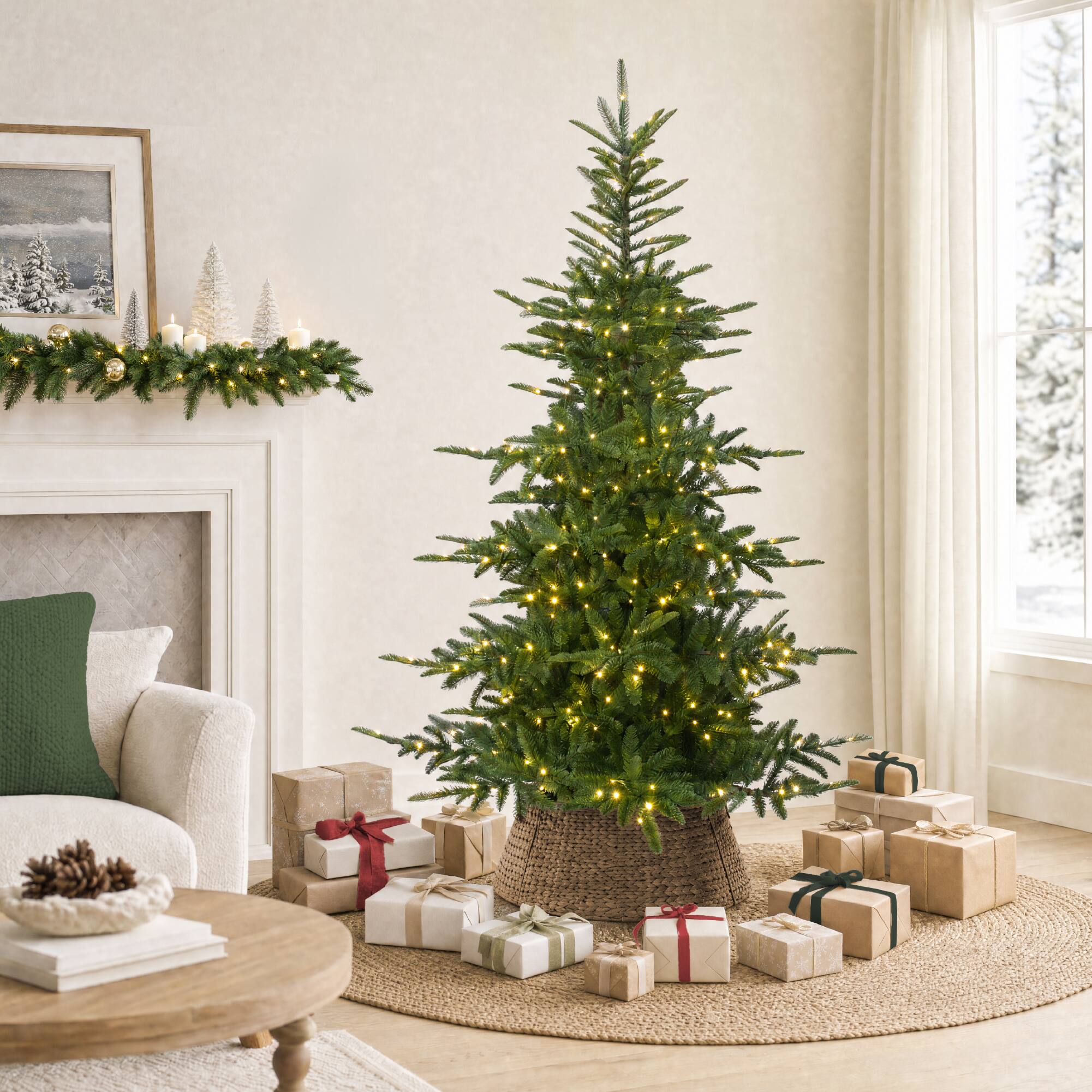 Alt View 6. Best Choice Products - Best Choice Products 6ft Pre-Lit Artificial Noblecrest Fir Christmas Tree, Holiday Decor w/ 300 LEDs - Green.