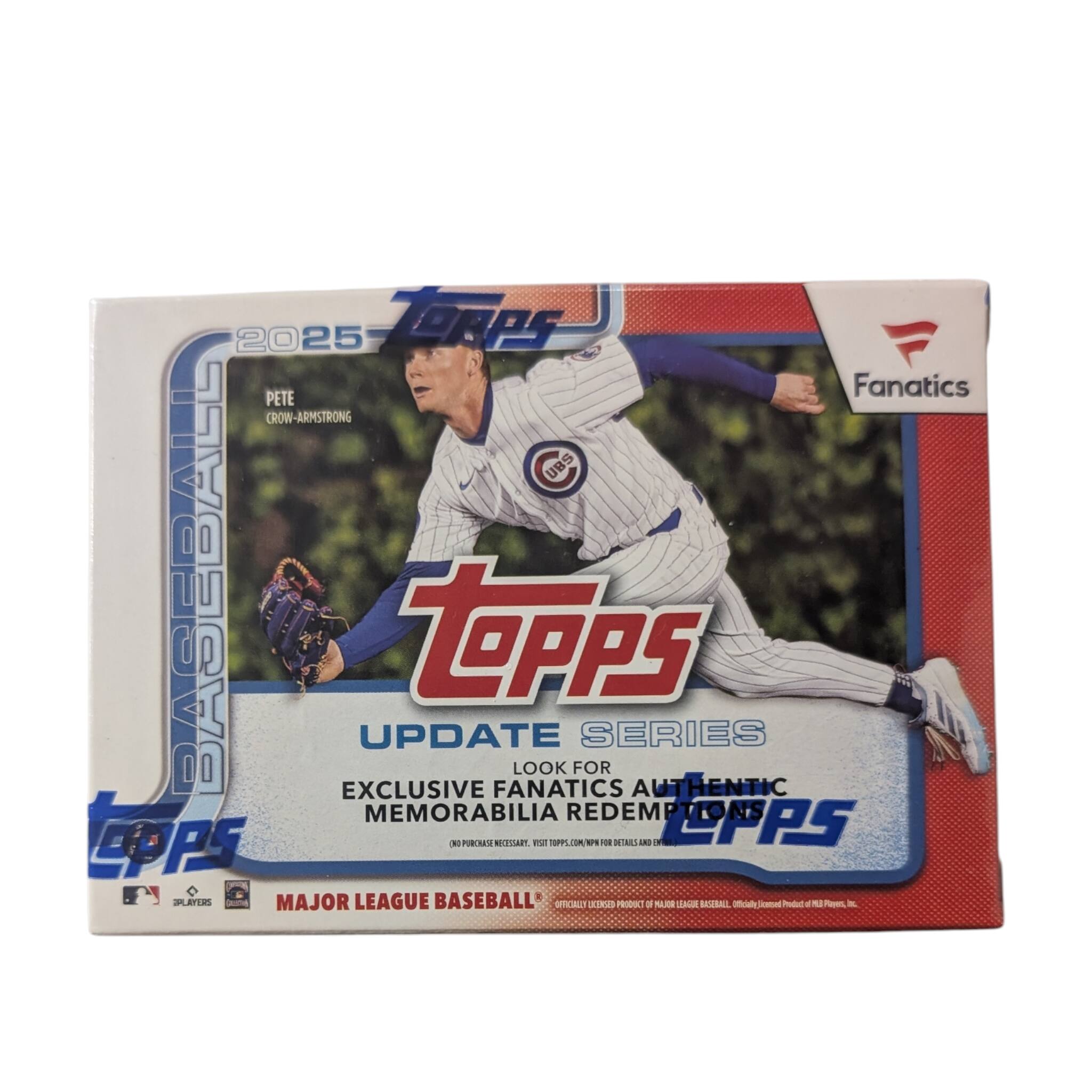 2025 Topps Baseball Update Series

Pete Crow-Armstrong

Look for Fanatics Authentic Memorabilia Redemptions

Topps

Major League Baseball