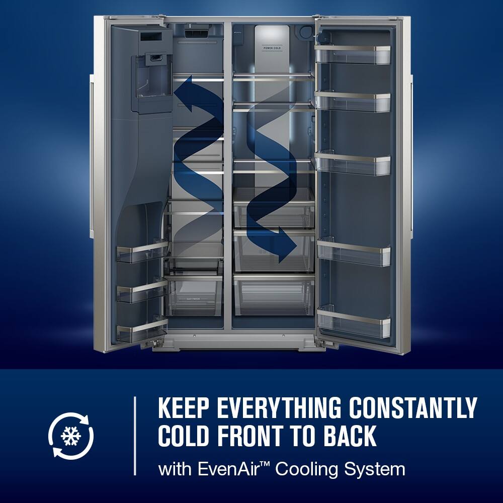 KEEP EVERYTHING CONSTANTLY COLD FRONT TO BACK with EvenAir™ Cooling System