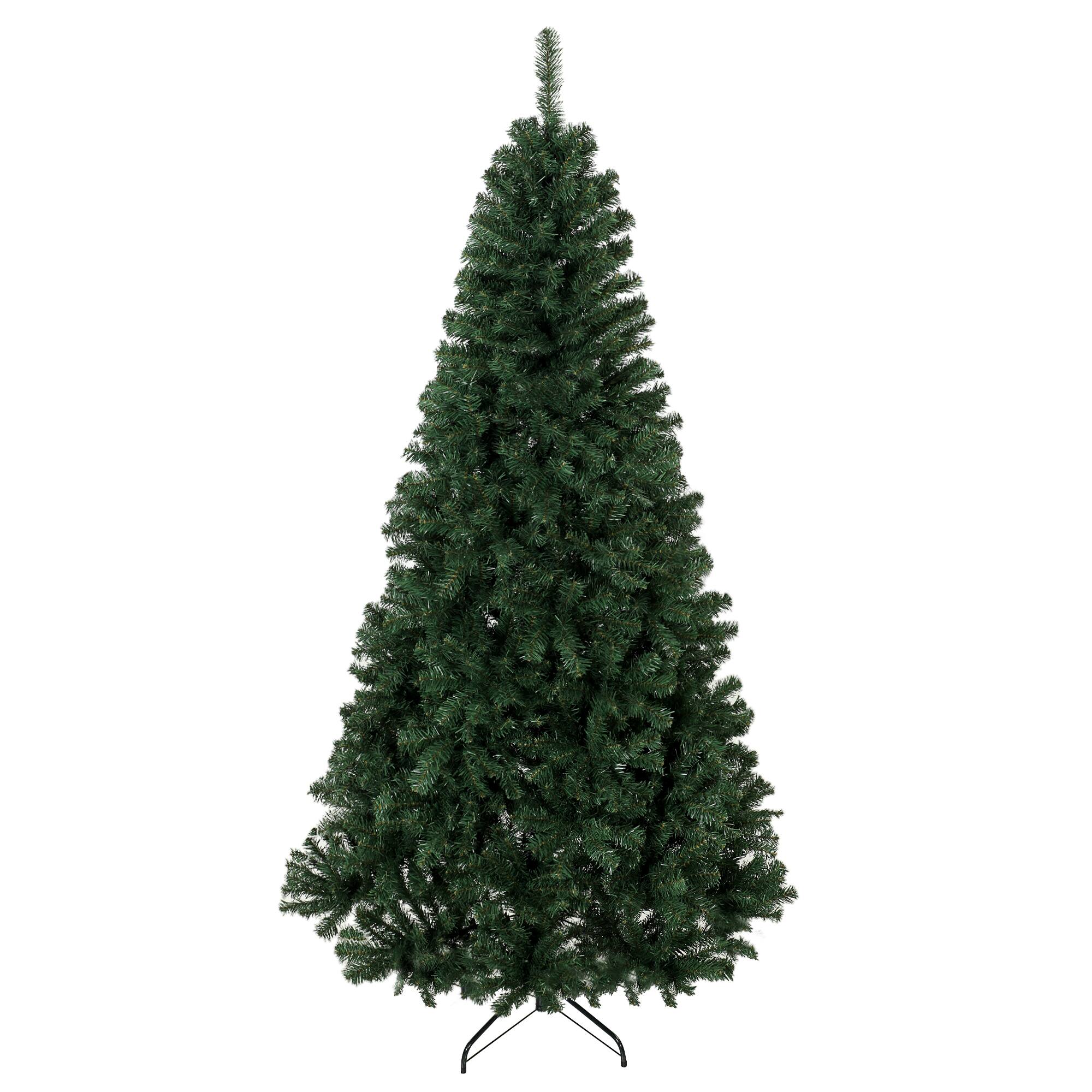 Front. Homcom - ft Artificial Christmas Tree, Norway Spruce Tree - Green.