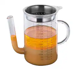 Kuchenprofi - Stainless Steel & Borosilicate Glass Gravy Separator, 34-ounce - Silver