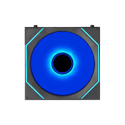 Front. Lian Li - UNI FAN SL Infinity Flex 120mm Normal Blade (NOT Reverse) ARGB Fan, Single Pack, Infinity Mirror,Controller Not Included - Black.