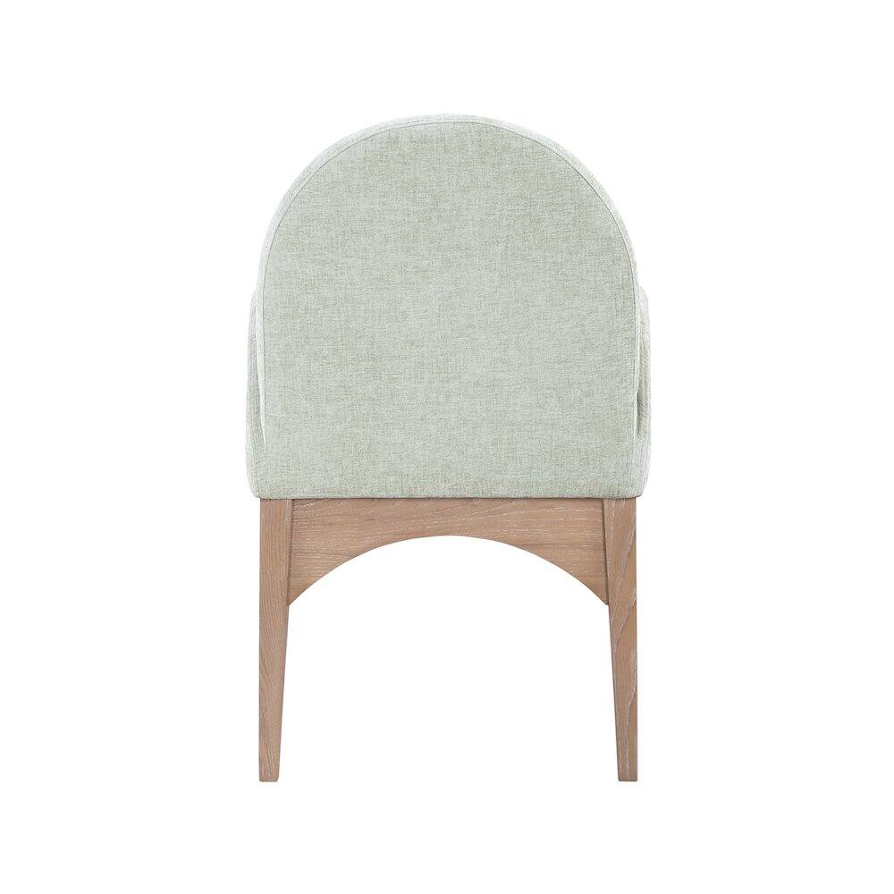 Alt View 2. Meridian Furniture - Waldorf Mint Chenille Fabric Dining Chair - Blue.