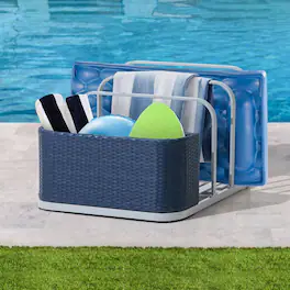 SUNJOY - Pickford Pool Float Storage Rack (Navy) - Blue