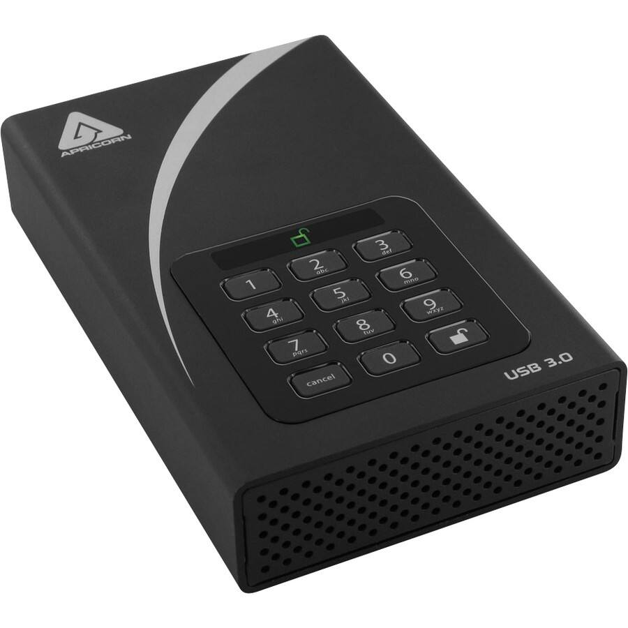 APRICORN 3 del 2 a 6 mno 1 5 1k 9 WAYT 4 9h 8 tHV 7 S pars O cancel 3.0 USB