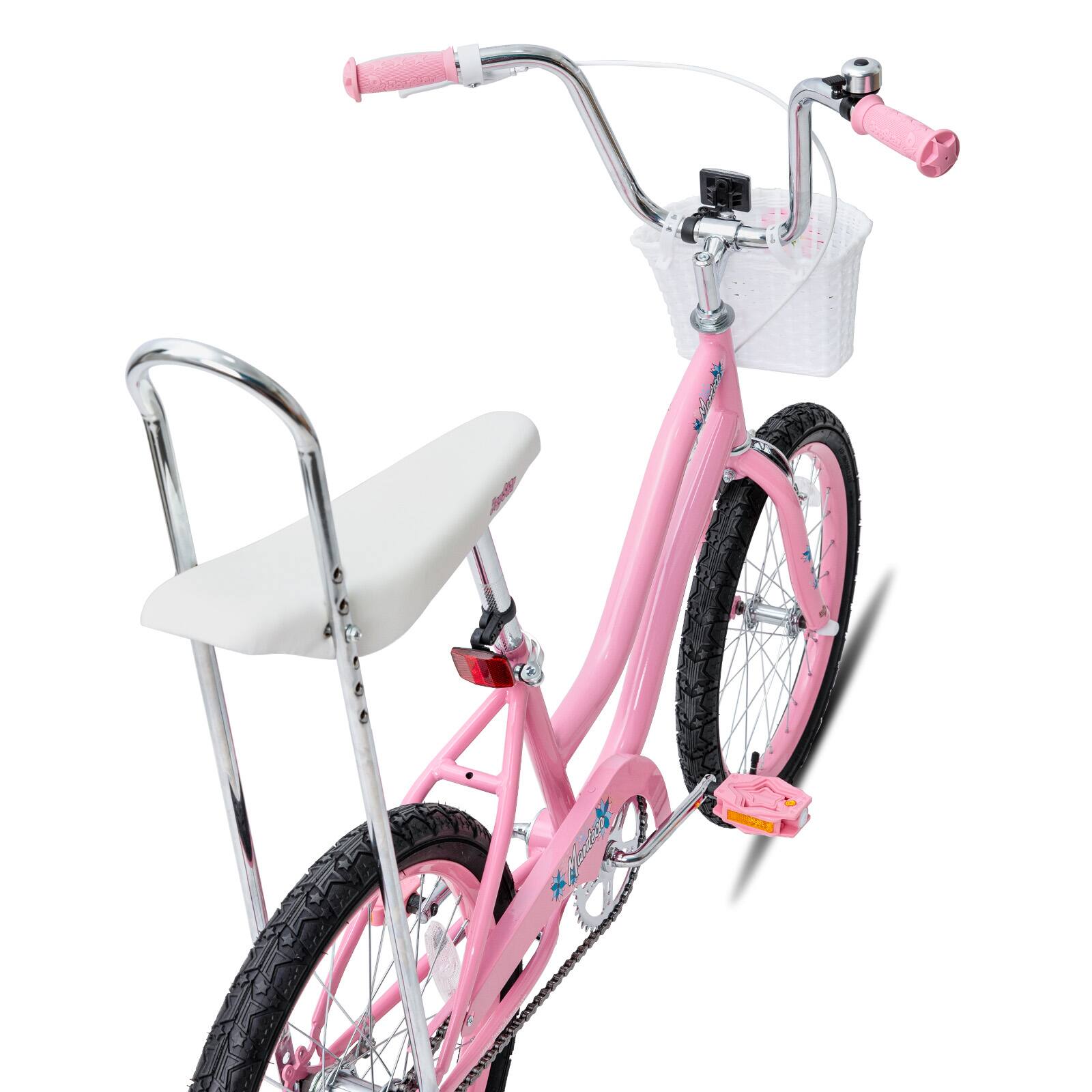 Alt View 2. JOYSTAR - JOYSTAR Manteca 20 Inch Kids Bike with Training Wheels, Banana Seat Bike for Girls Ages 7 and Up, Kids' Bicycle, Pink - Pink.