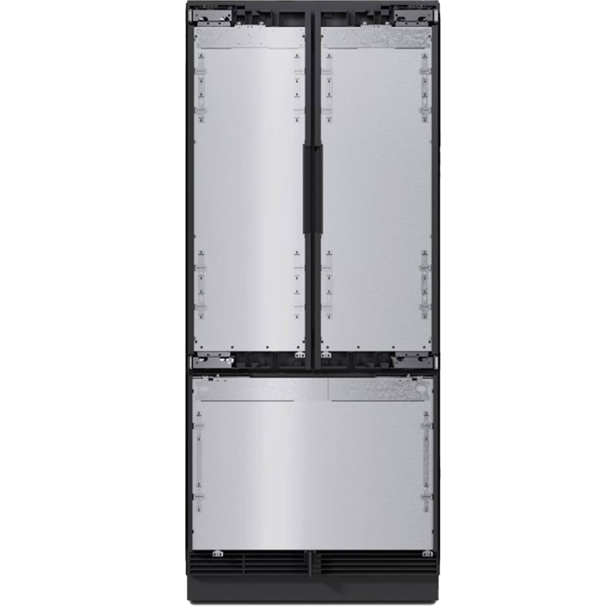 Left. Miele - KFMC 3642 French Door 36" 20.1 Cubic Feet Bottom Mount MasterCool Fridge-Freezer - Panel Ready.