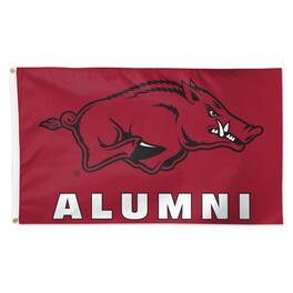WinCraft - Arkansas Razorbacks 3' x 5' Single-Sided Deluxe Alumni School Supporter Flag - Multicolor