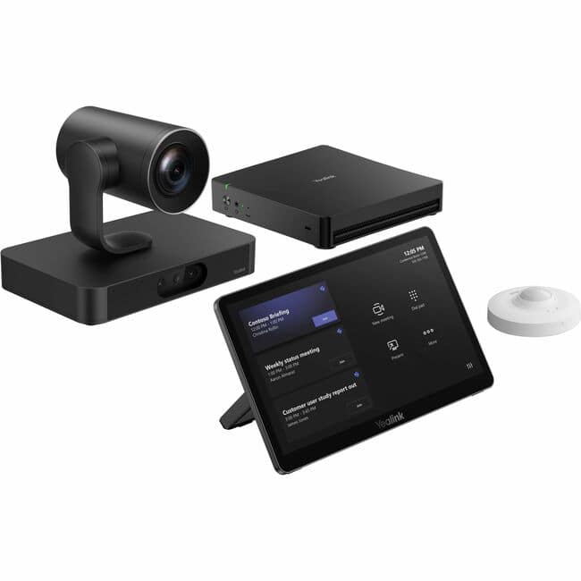 Yealink - MVC S80-C5U Microsoft Teams Rooms System - For Video Conferencing, Meeting Room, Meeting Space - Large Room Size - Black