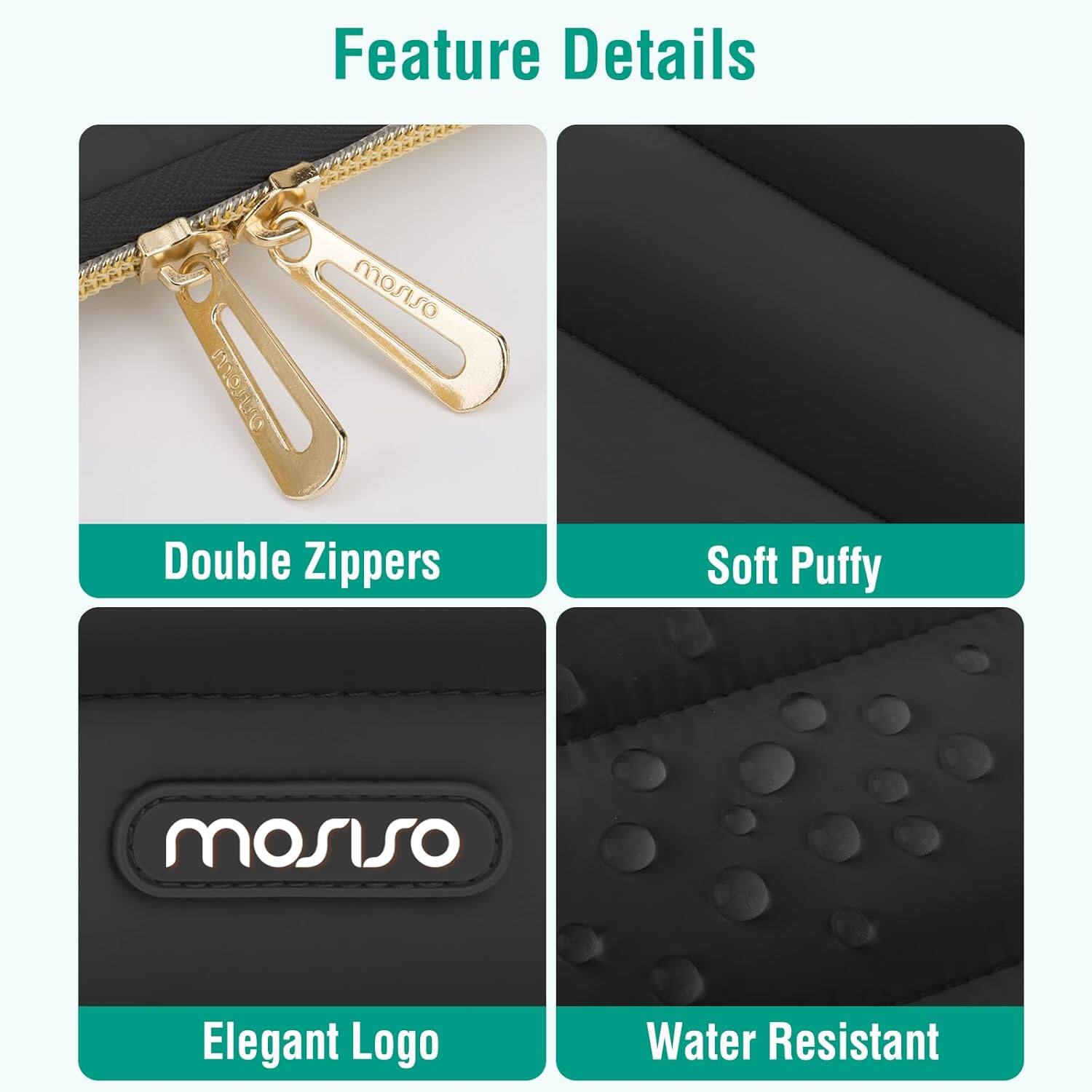 Feature Details

- Double Zippers
- Soft Puffy
- Elegant Logo
- Water Resistant