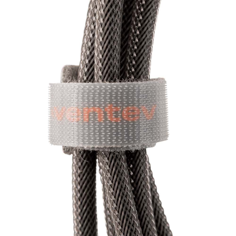 Alt View 2. Ventev - Chargesync Alloy USB-C to Apple Lightning Cable 10ft - Grey.