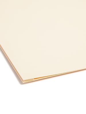 Alt View 3. Smead - Card Stock Classification Folders, Reinforced 1/3-Cut Tab, Legal Size, Manila, 50/Box  - Manila.