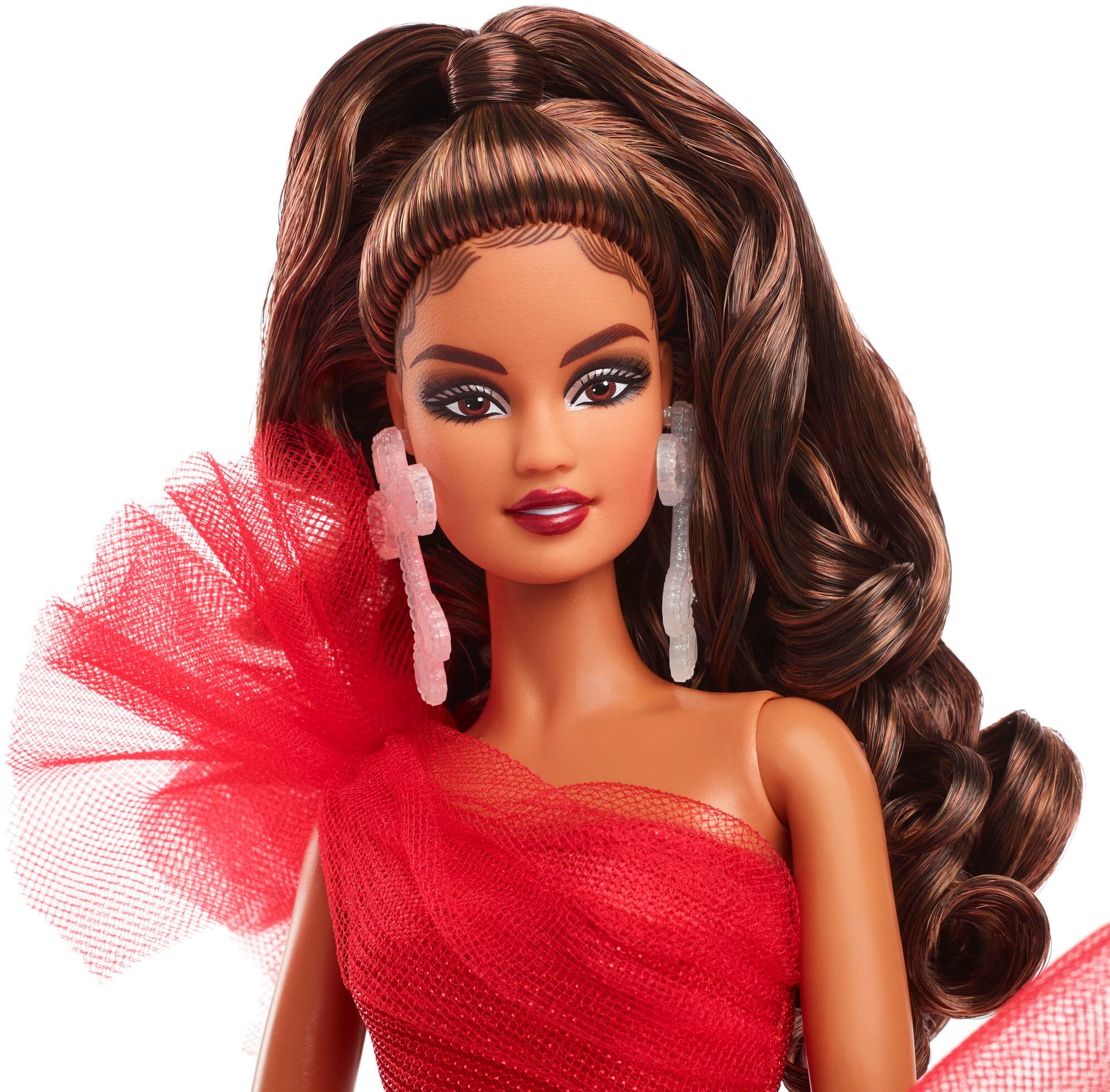 Alt View 12. Barbie - Signature 2024 Holiday Collectible Doll - Light Brown Hair.