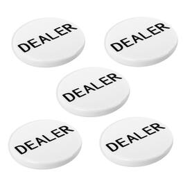 GSE Games & Sports Expert - 5 packs 2" Casino Texas Hold‘em Poker Game Dealer Puck for Gambling Card Games,Texas Hold 'em