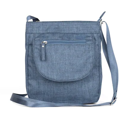 Front. Haiku - Haiku Jaunt RFID Blocking Crossbody - River Rock.