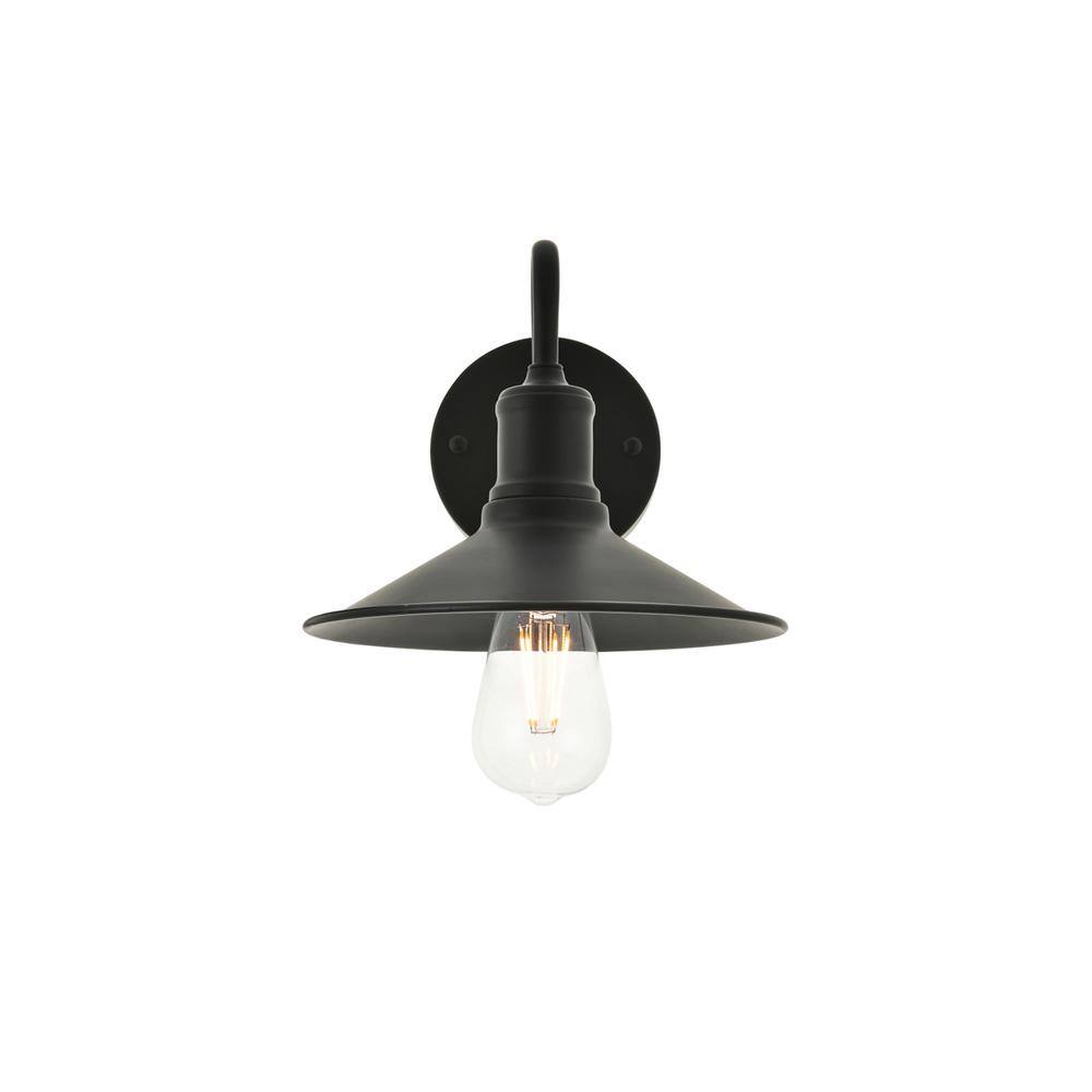 Alt View 3. Living District - Etude 1 light black Wall Sconce - Black.