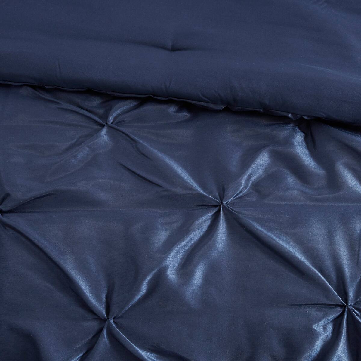 Alt View 1. Aukfa - 7 Piece Tufted Comforter Set Cal King - Navy.