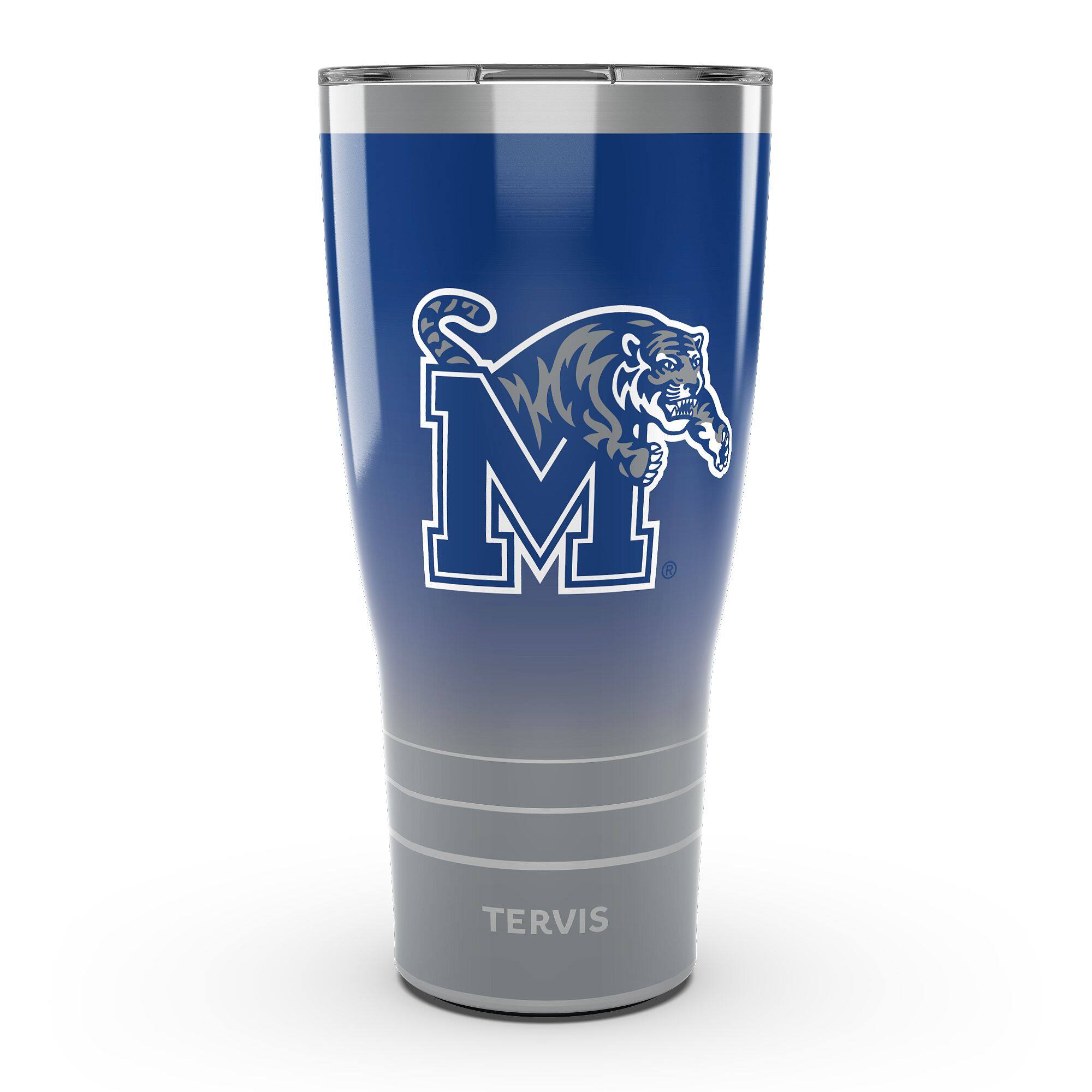 Front. Tervis - Memphis Tigers 30oz. Ombre Stainless Steel Tumbler - Multicolor.