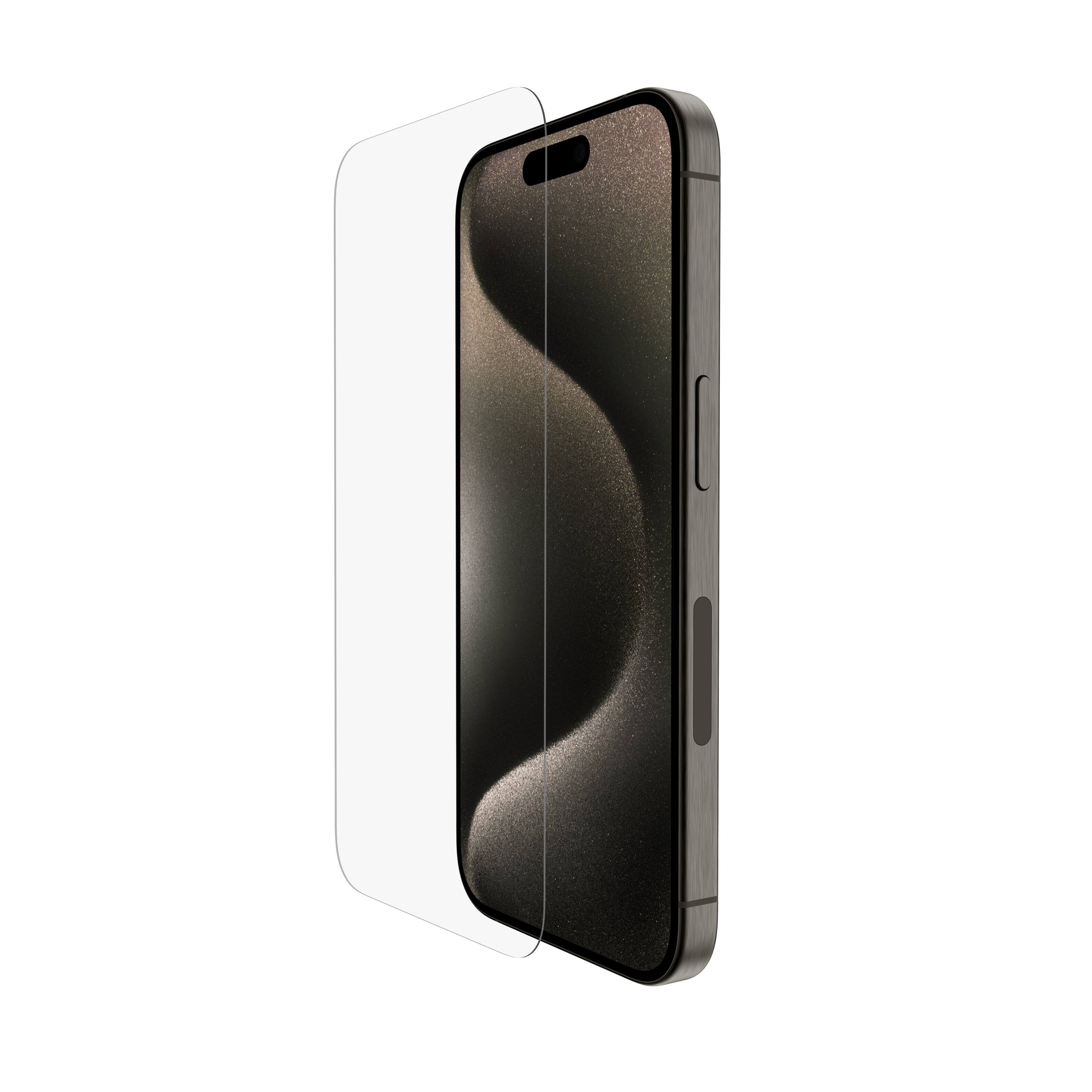 Belkin - ScreenForce Tempered Glass for iPhone 16 Pro with EZ Align Tray - Clear