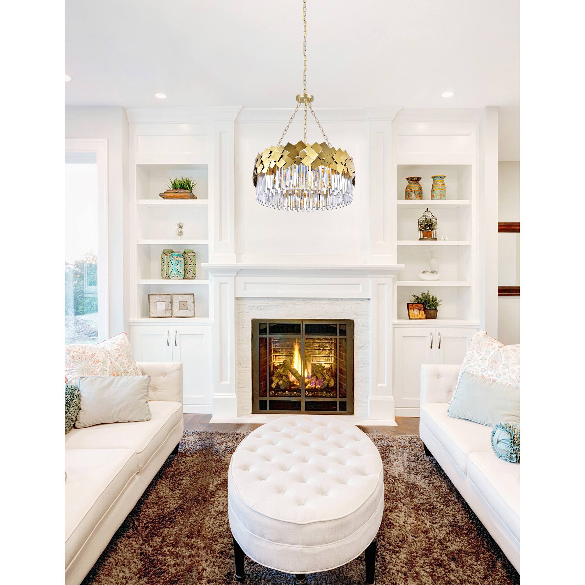 Alt View 1. CWI Lighting - Panache 8 Light Down Chandelier With Medallion Gold Finish - Medallion Gold.