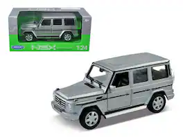Mercedes Benz G Class Wagon 1/24-1/27 Diecast Model Car by Welly - Silver
