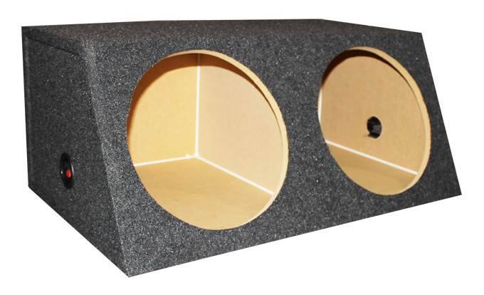 Alt View 1. QPower - QPower QSMBASS15 Dual 15" Carpet Subwoofer Sub Box Sealed Speaker Enclosure.