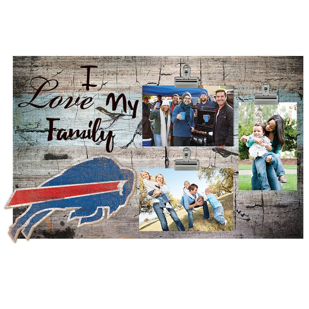 Buffalo Bills 11" x 19" I Love My Family Clip Photo Frame