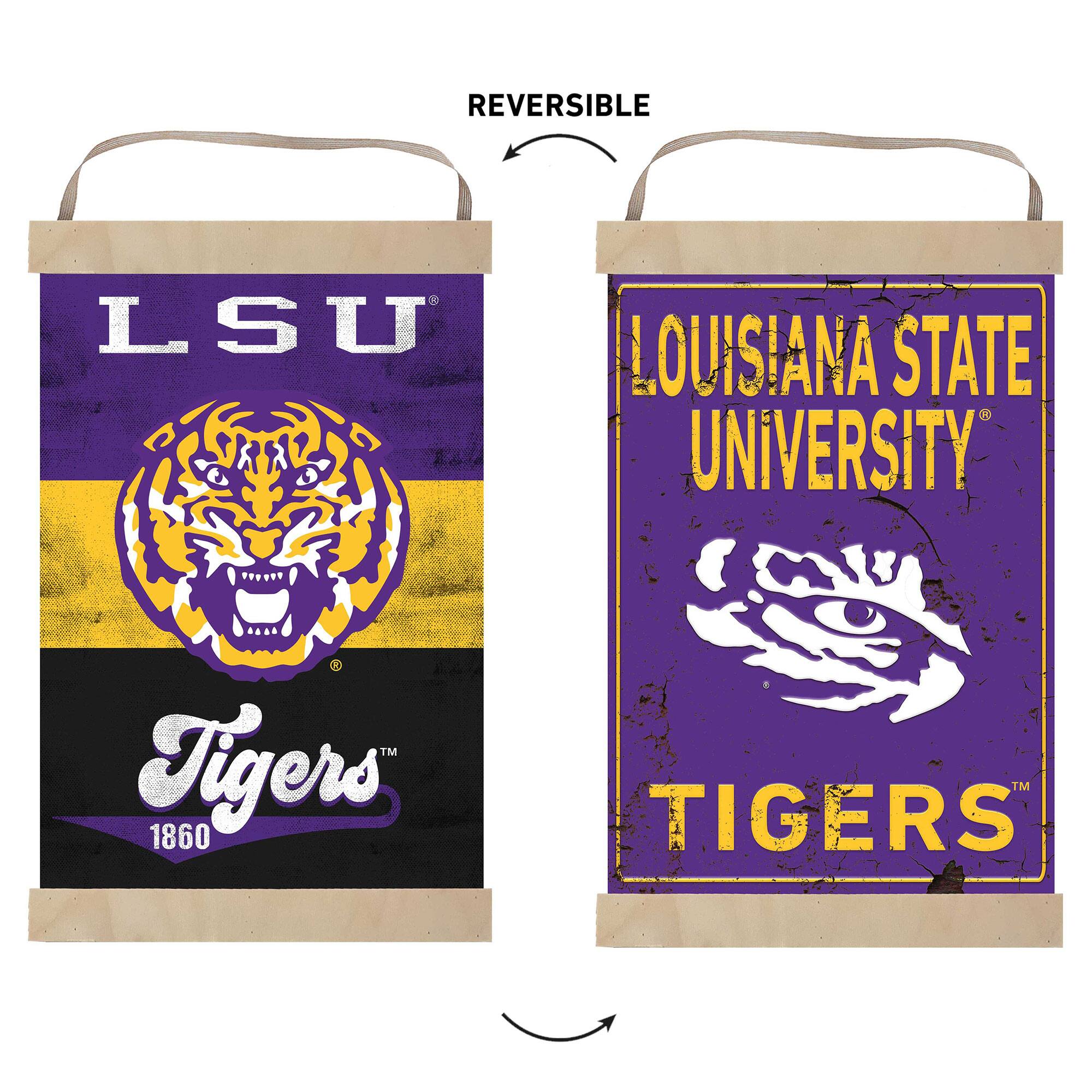 REVERSIBLE LSU LOUISIANA STATE UNIVERSITY Tigers 1860 TIGERS
