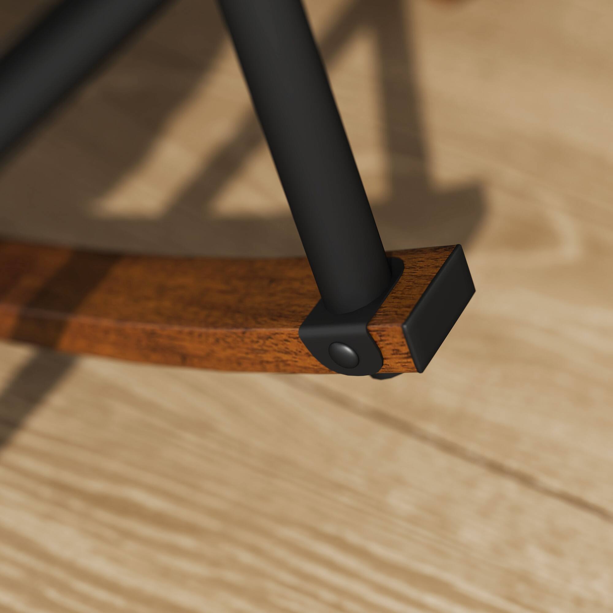 Alt View 5. Outsunny - Outdoor Rocking Chair Set of 2, Oversized Rocking Papasan Chairs with Cushions, Steel Frame, Comfy Rockers - Gray.