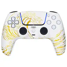 Front. ProControllers - Custom Wireless Controller for PS5 - Gold Wave.