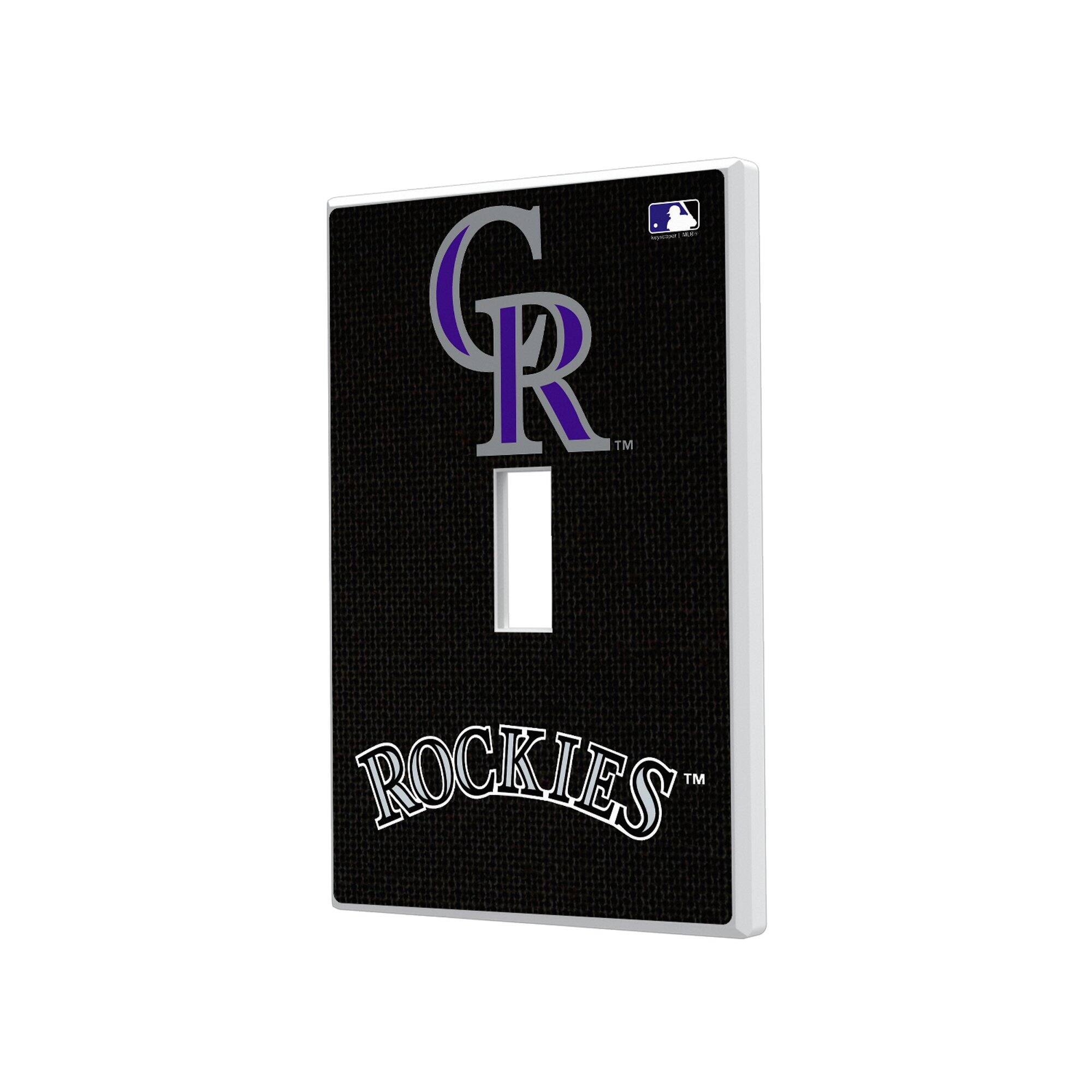 Keyscaper - Colorado Rockies Solid Single Toggle Light Switch Plate - Multicolor