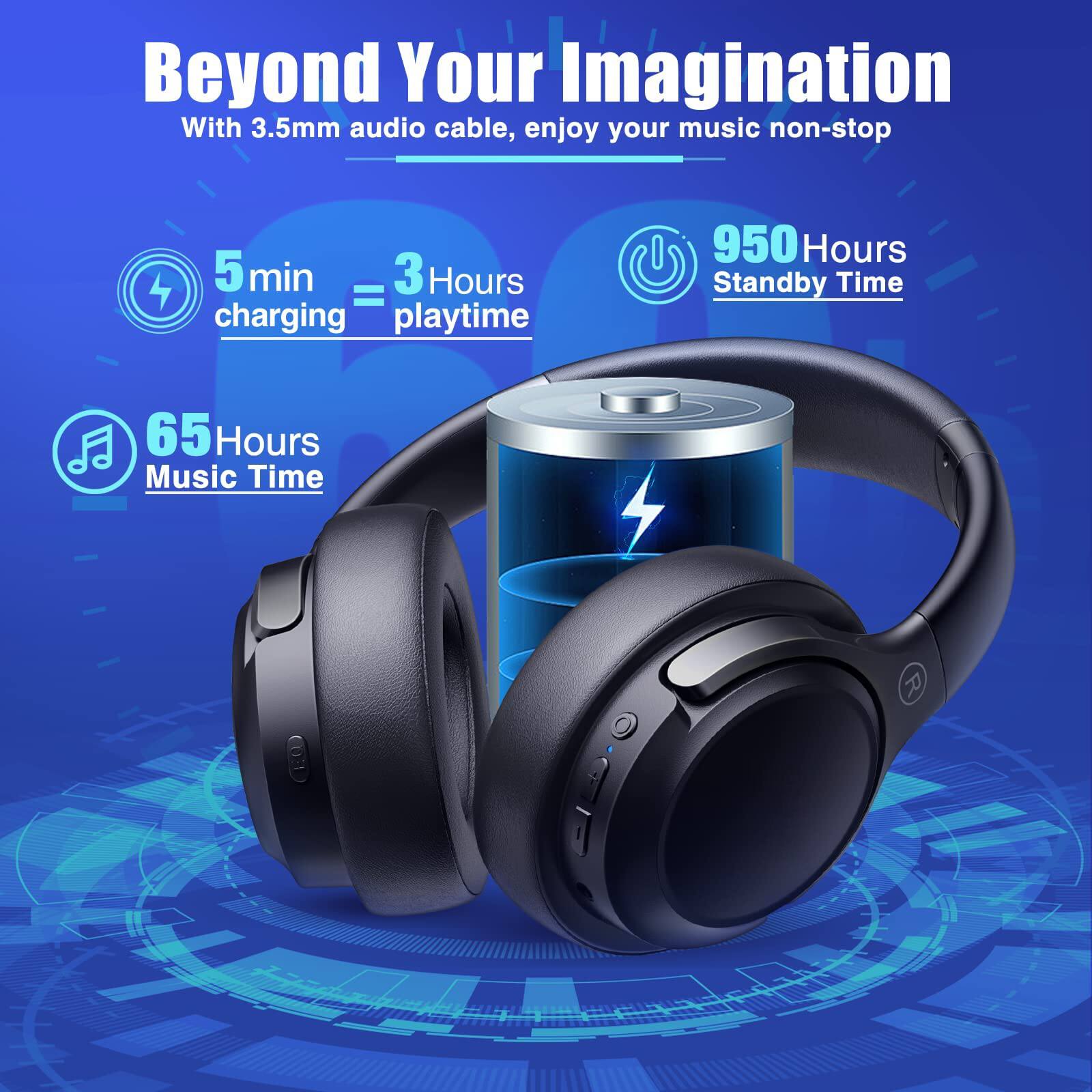 Beyond Your Imagination

With 3.5mm audio cable, enjoy your music non-stop

5 min charging = 3 Hours playtime

65 Hours Music Time

950 Hours Standby Time