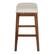 Left. OSP Home Furnishings - Metro 24" Faux Leather Saddle Stool - Cream.