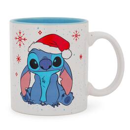 Silver Buffalo - Disney Lilo & Stitch Santa Hat Ceramic Mug | Holds 20 Ounces - Red