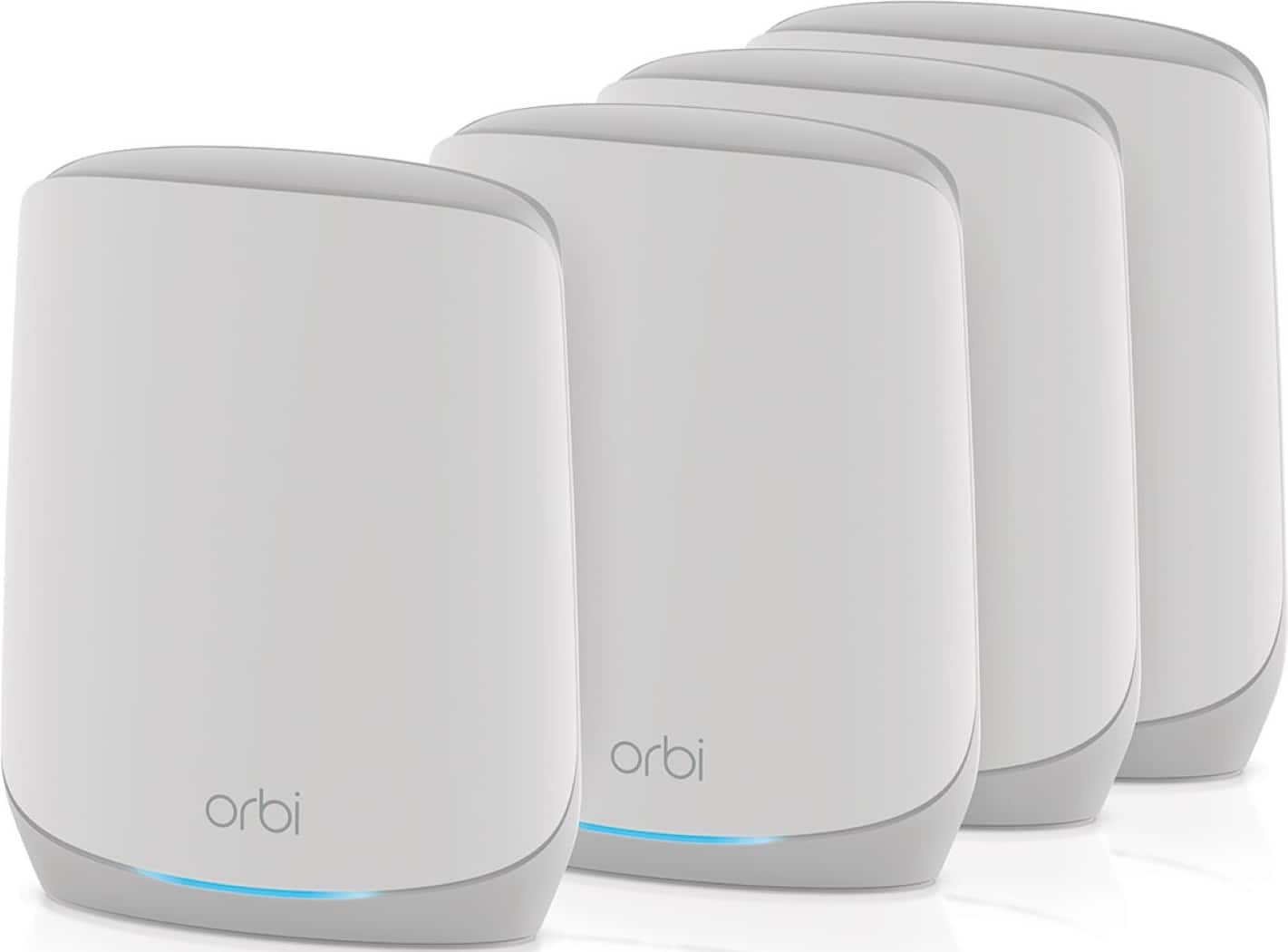 NETGEAR - Orbi 750 Series AX5200 Tri-Band Mesh Wi-Fi 6 System (4-pack) - White