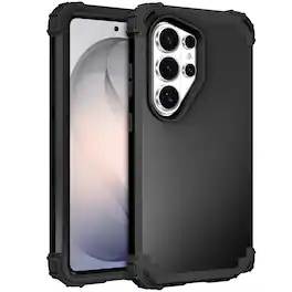 UUCOVER - Rugged Protective Case for Samsung Galaxy S26 Ultra, Shockproof Silicone+PC Case Heavy Duty Back Cover - Black