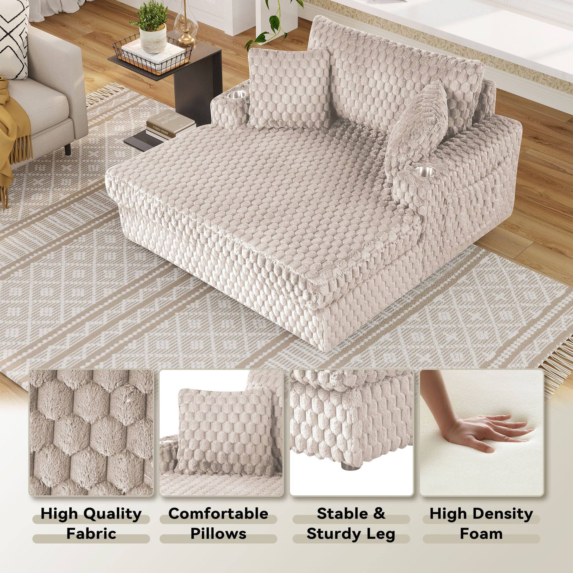 EMG High Quality Comfortable Stable & Fabric Pillows Sturdy Leg High Density Foam

- High Quality Fabric
- Comfortable Pillows
- Stable & Sturdy Leg
- High Density Foam