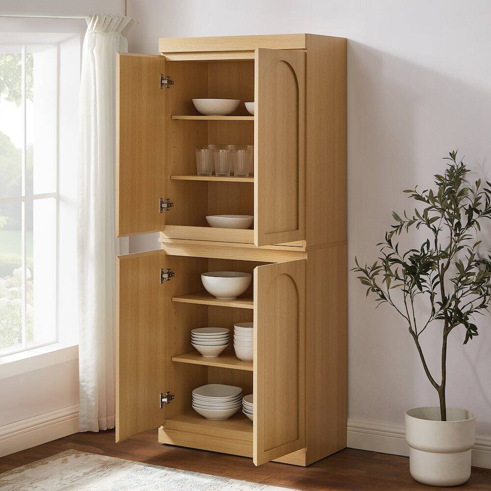 Alt View 7. Crosley Furniture - Marco Kitchen Pantry Storage Cabinet - Ash.