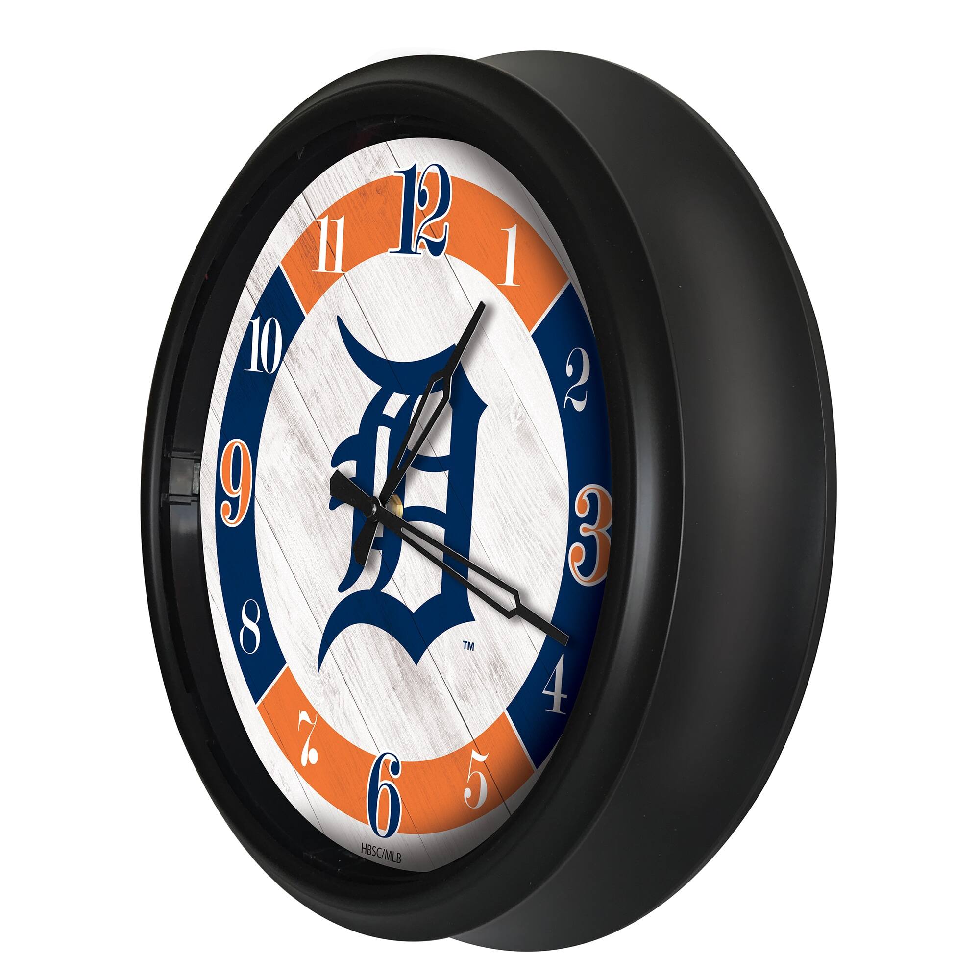 Alt View 1. Holland Bar Stool Co. - Detroit Tigers Indoor/Outdoor LED Wall Clock - Multicolor.