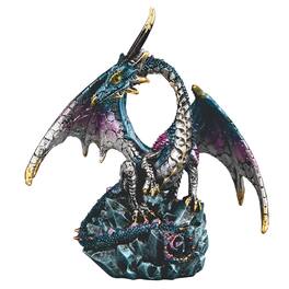 FC Design - 5.25"H Dragon on Icicle Figurine Statue Computer Desk Tabletop Medieval Gaming Home Decor Gift - Multi-Color