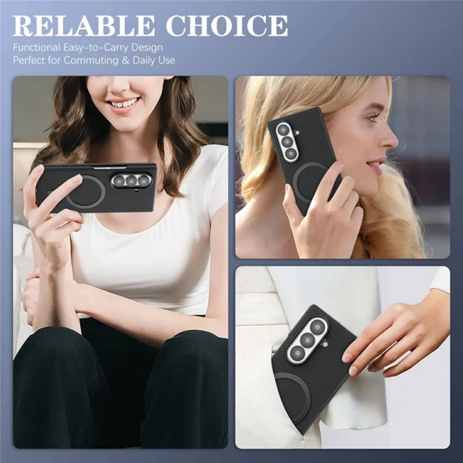 RELIABLE CHOICE  
Functional Easy-to-Carry Design  
Perfect for Commuting & Daily Use