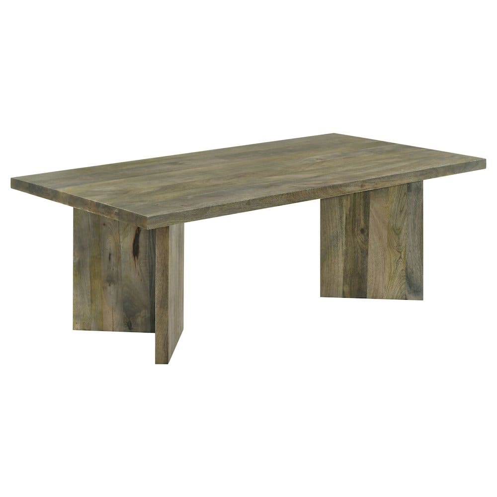 Coaster Co. of America - Andando Rectangular Solid Wood Coffee Table Mango Brown - Yellow
