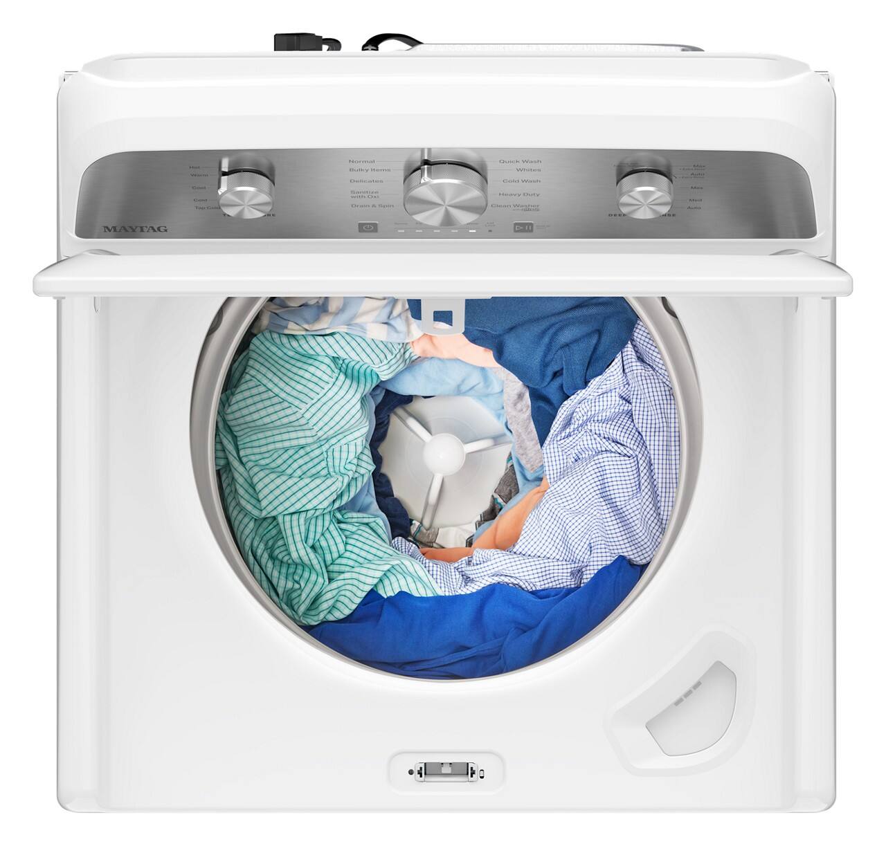 - - - - .... - -. ... - - : : bese .... ..-.  - - S MAYTAG ..  Y 1

Quick Wash
Cold Wash
Heavy Duty
Clean Weather

Normal
Delicates
Oversize
Bulky
Bulky & Sport
Drain & Spin