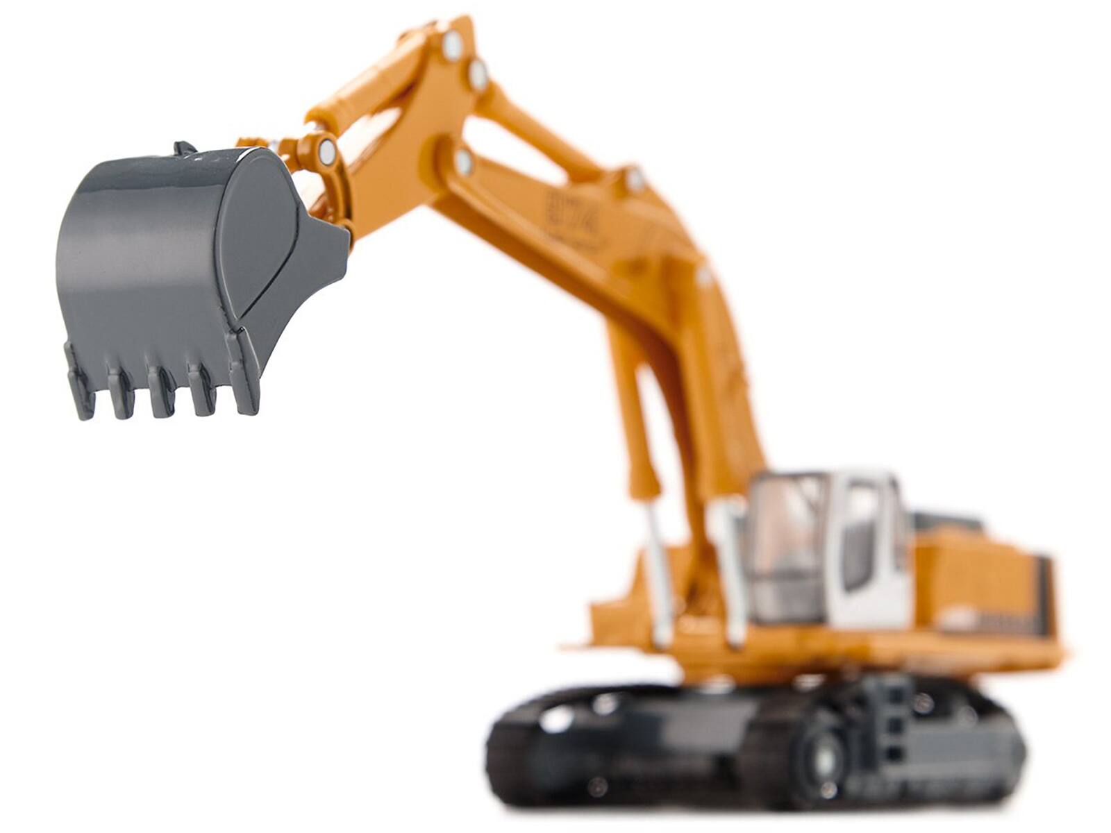 Alt View 1. SIKU - Heavy Haulage Flatbed Transporter Blue and Liebherr 974 Litronic Excavator Yellow 1/87 (HO) Diecast Models by Siku - Blue.