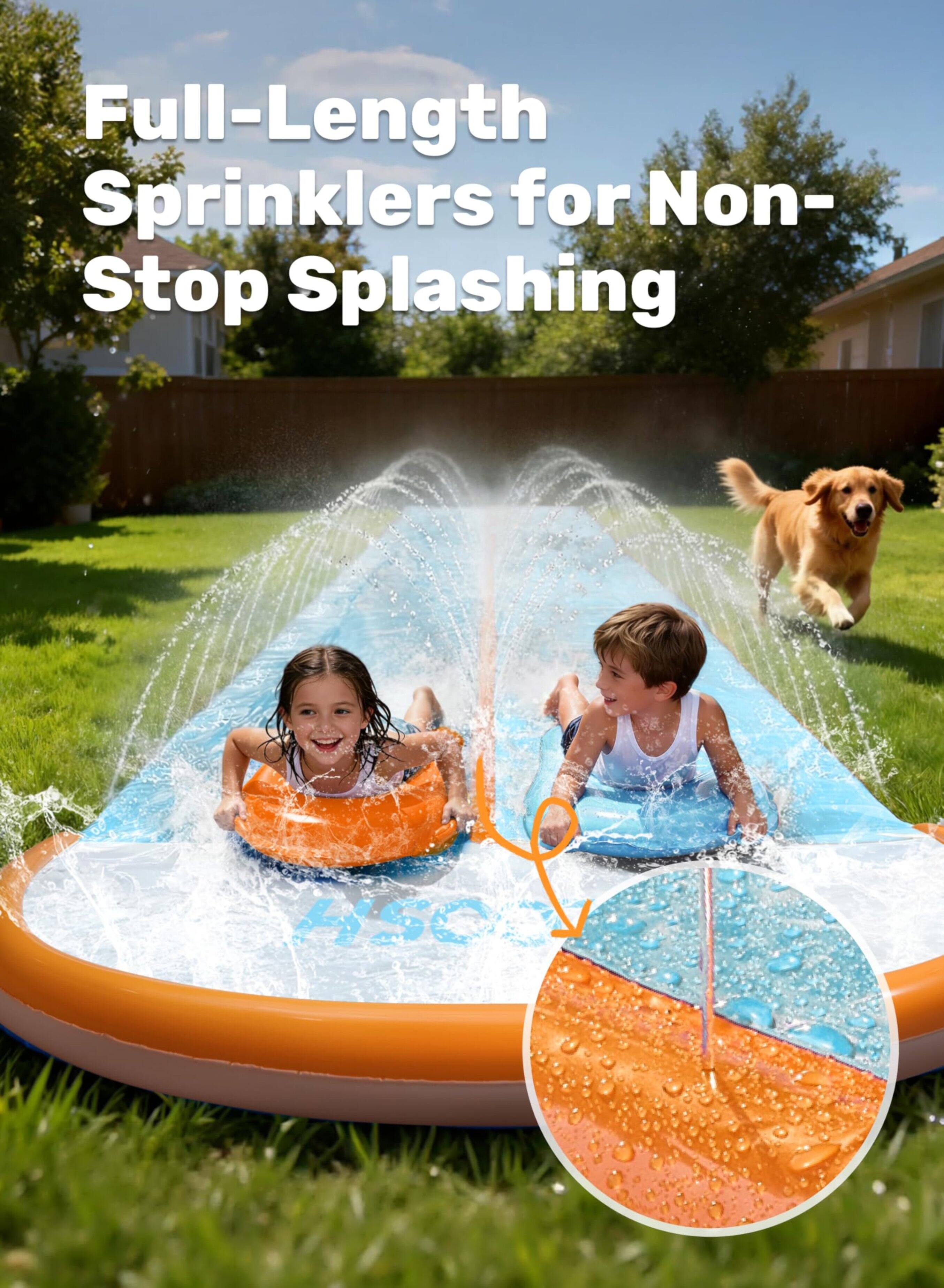 Full-Length Sprinklers for Non-Stop Splashing
