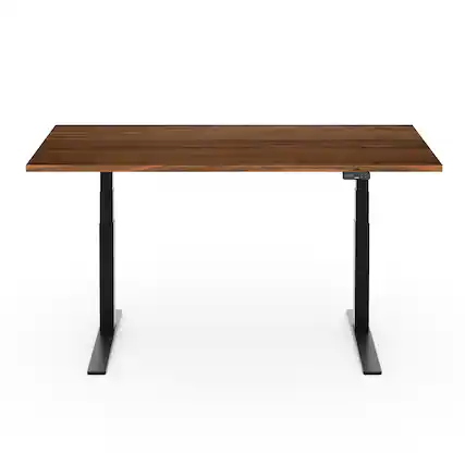Front. FlexiSpot - FlexiSpot E7Pro 72''W Electric Adjustable Standing Desk, Black Walnut/Black - Walnut.